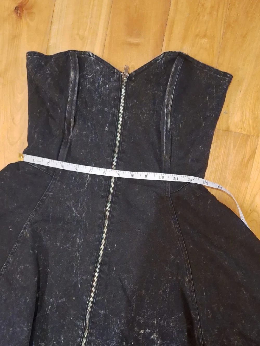 Vintage Betsey Johnson Collection Sweetheart Neckline Denim Party Dress 4 - Picture 13 of 15